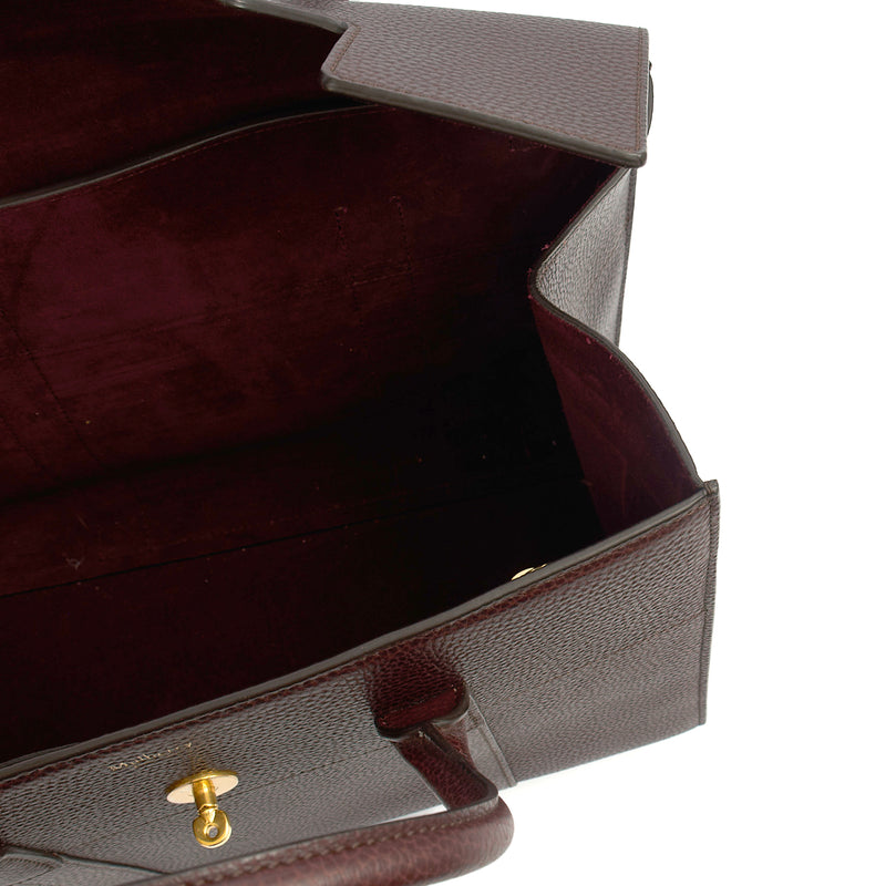 Picture of Mulberry Tote Bayswater with Strap in Oxblood, Calfskin Leather