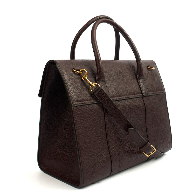 Picture of Mulberry Tote Bayswater with Strap in Oxblood, Calfskin Leather