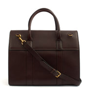 Picture of Mulberry Tote Bayswater with Strap in Oxblood, Calfskin Leather