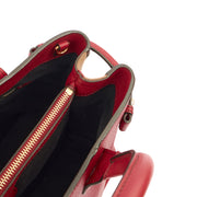 Picture of Burberry Tote Banner - Small in Red, Leather