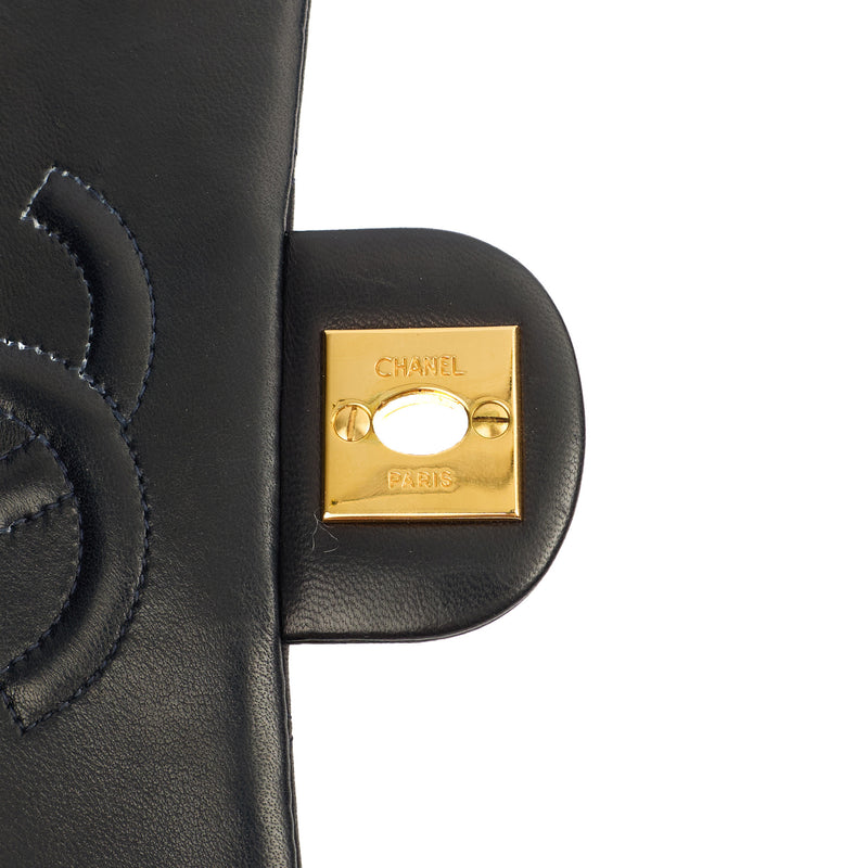 Picture of Chanel Cross Body Classic Single Flap - Mini in Navy, Lambskin Leather