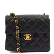 Picture of Chanel Cross Body Classic Single Flap - Mini in Navy, Lambskin Leather