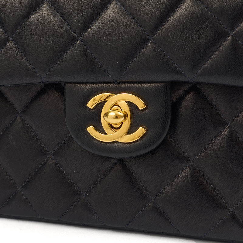 Picture of Chanel Cross Body Classic Single Flap - Mini in Navy, Lambskin Leather