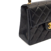 Picture of Chanel Cross Body Classic Single Flap - Mini in Navy, Lambskin Leather