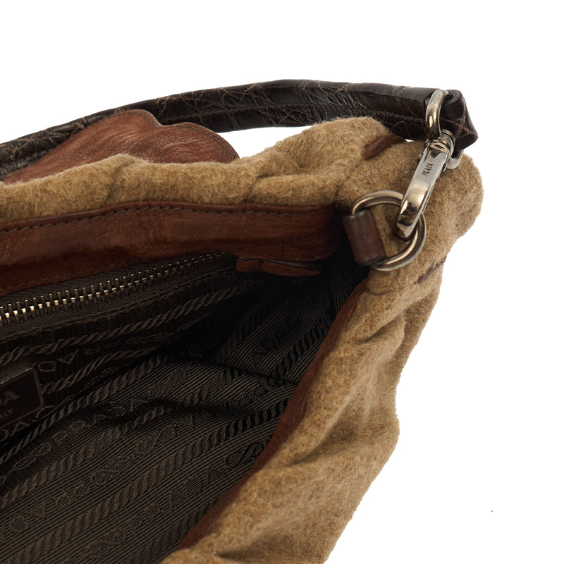 Picture of Prada Shoulder Bag Shoulder Bag in Neutral, Velvet