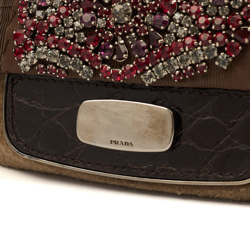 Picture of Prada Shoulder Bag Shoulder Bag in Neutral, Velvet