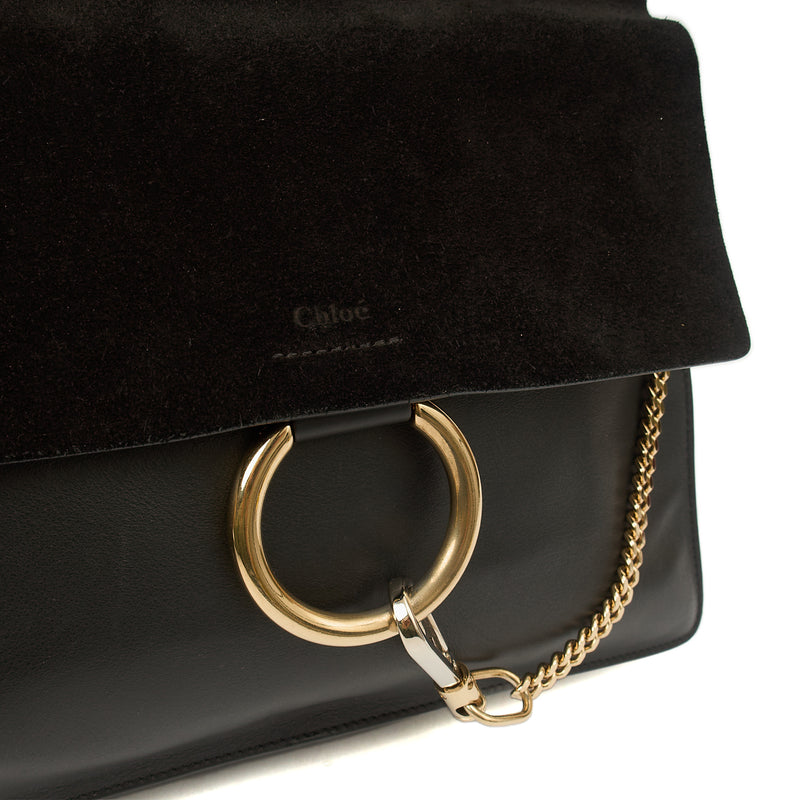 Picture of Chloe Shoulder Bag Faye - Medium in Black, Leather