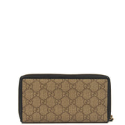 Picture of Gucci Wallet Guccissima Zip Around Wallet in GG Supreme, Leather