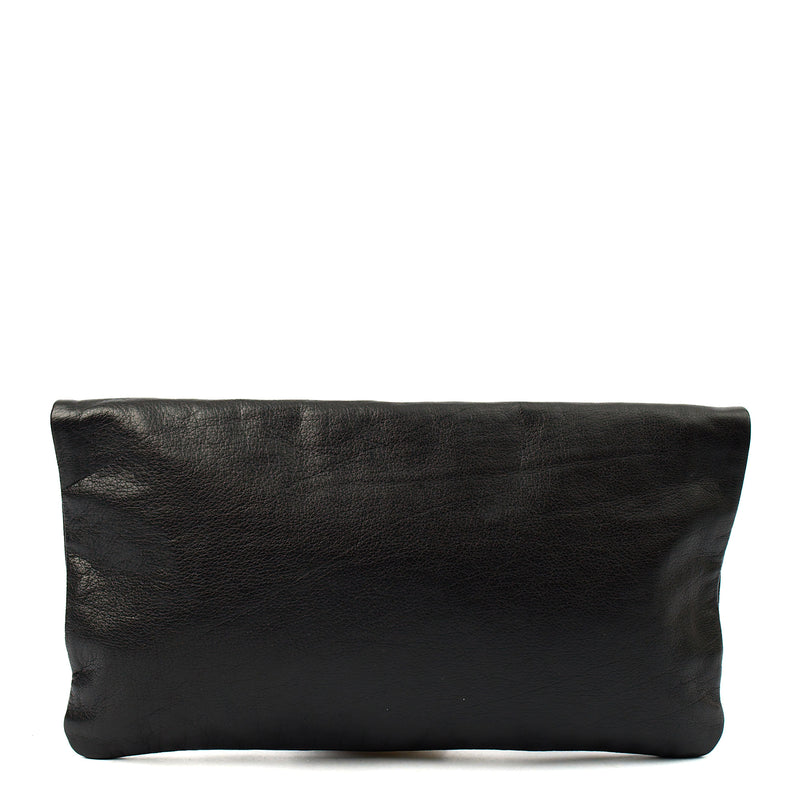 Picture of Mulberry Clutch Postman's Lock Clutch in Black, Calfskin Leather