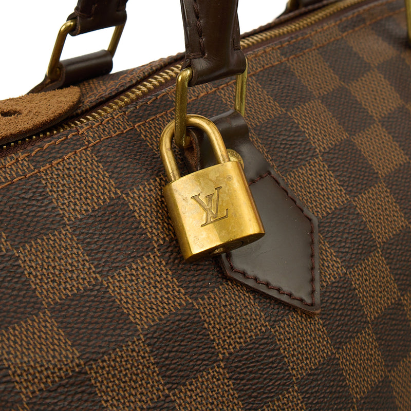Picture of Louis Vuitton Top Handle Speedy Bandouliere 35 in Damier, Canvas