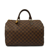 Picture of Louis Vuitton Top Handle Speedy Bandouliere 35 in Damier, Canvas