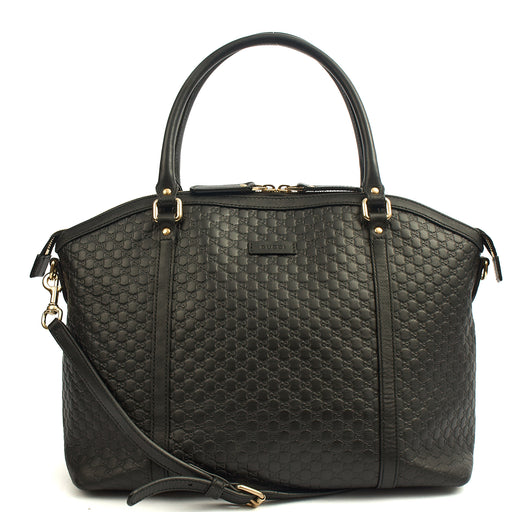 Picture of Gucci Cross Body Guccisima Tote in Black, Guccissima