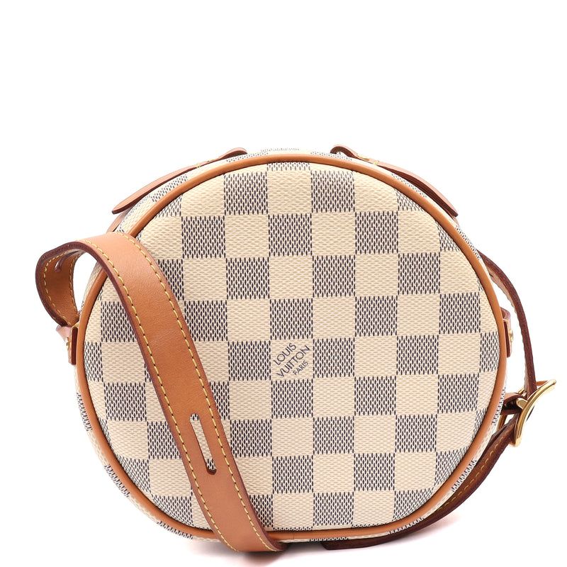 Picture of Louis Vuitton Cross Body Tambourin in Damier Azur, Canvas
