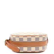 Picture of Louis Vuitton Cross Body Tambourin in Damier Azur, Canvas