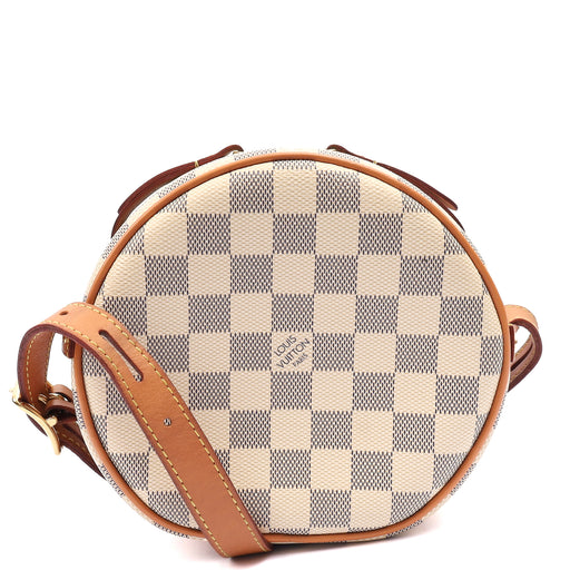 Picture of Louis Vuitton Cross Body Tambourin in Damier Azur, Canvas