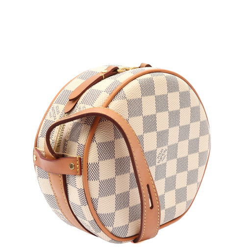 Picture of Louis Vuitton Cross Body Tambourin in Damier Azur, Canvas