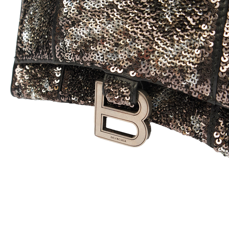 Picture of Balenciaga Top Handle Hourglass XS in Metallic, Other