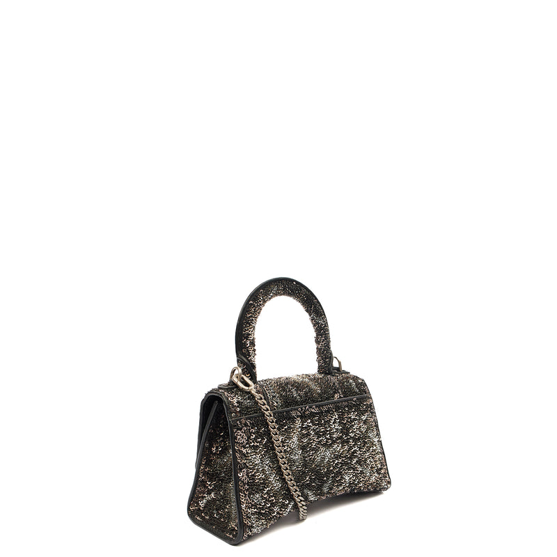 Picture of Balenciaga Top Handle Hourglass XS in Metallic, Other