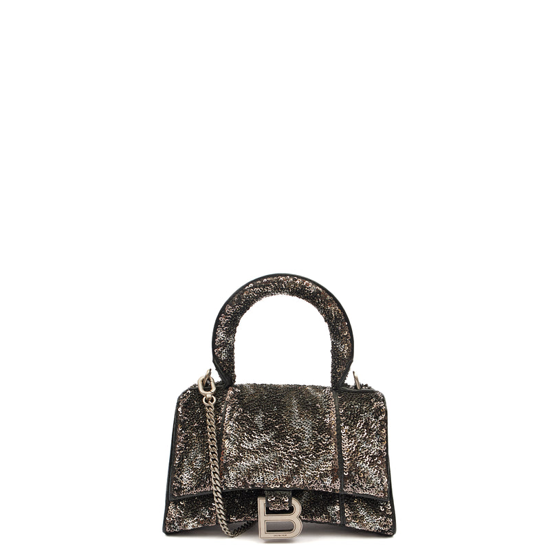 Picture of Balenciaga Top Handle Hourglass XS in Metallic, Other
