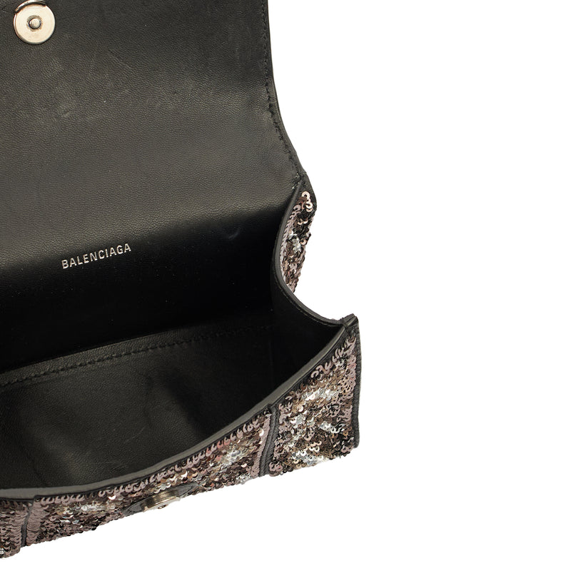 Picture of Balenciaga Top Handle Hourglass XS in Metallic, Other