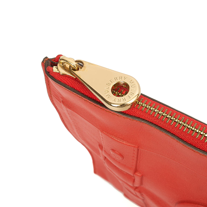 Picture of Mulberry Clutch Alexa Clutch in Red, Leather