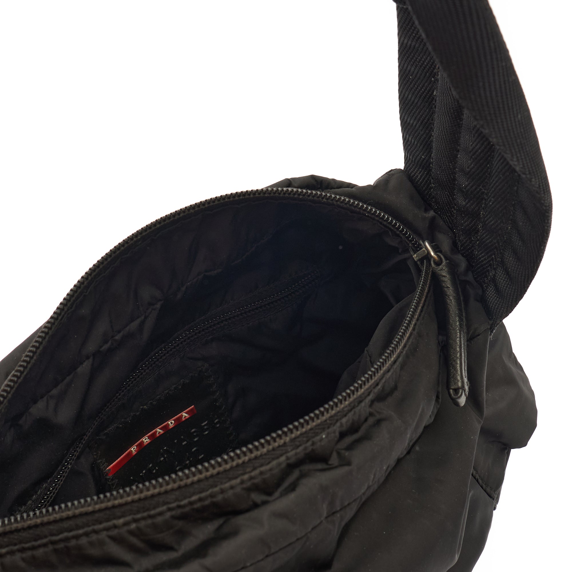 Prada Shoulder Bag Nylon Shoulder Bag in Black, Nylon | The