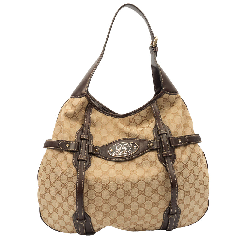 Picture of Gucci Tote Horsebit Hobo in Neutral, Fabric