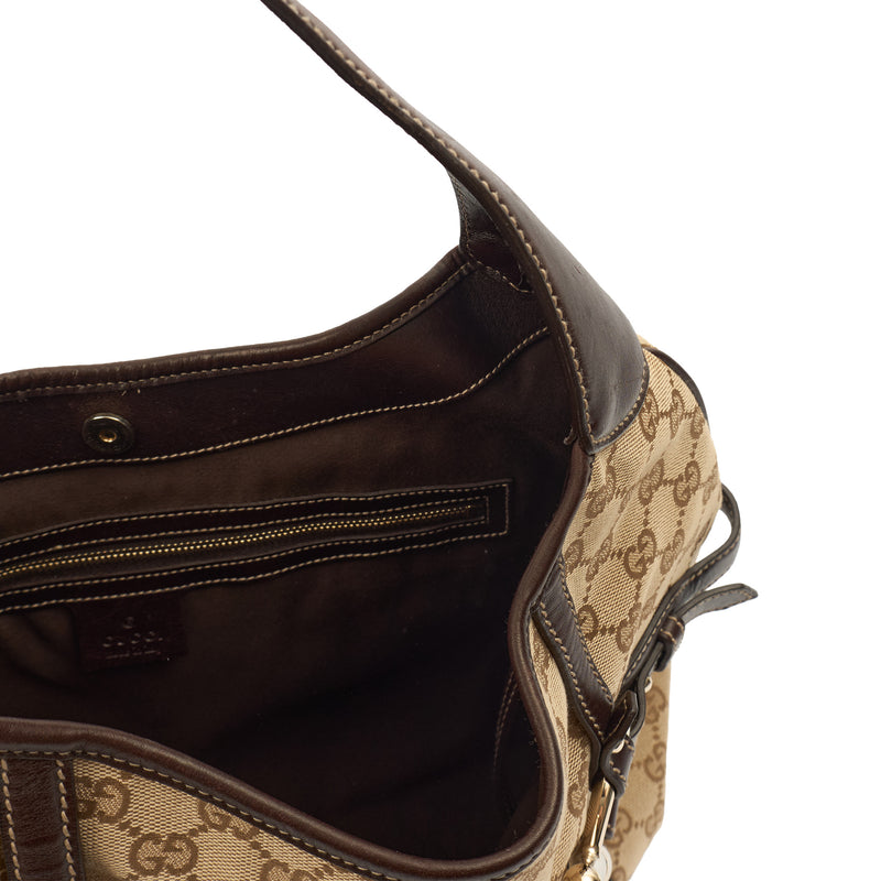 Picture of Gucci Tote Horsebit Hobo in Neutral, Fabric