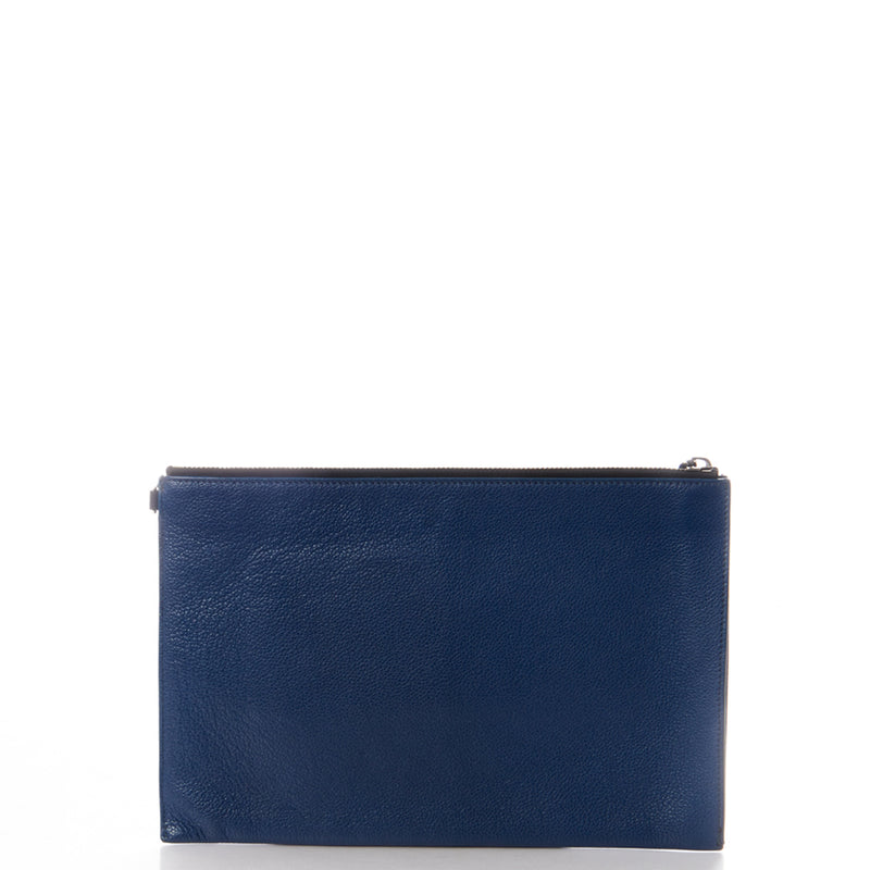 Picture of Burberry Clutch Clutch in Blue, Leather