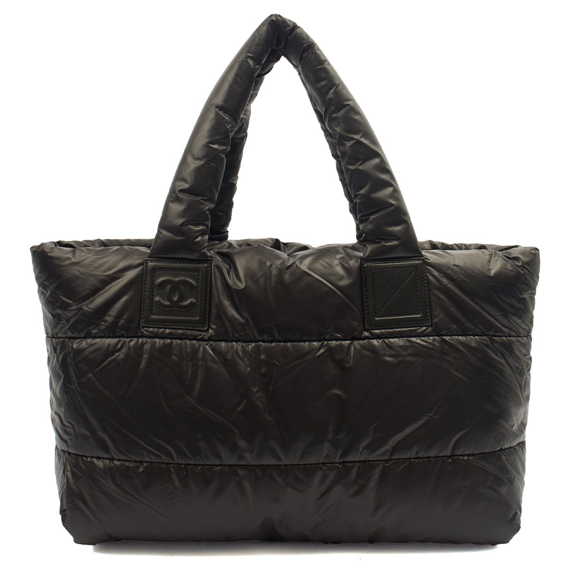 Picture of Chanel Tote Coco Cocoon in Black, Fabric