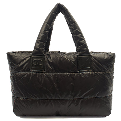 Picture of Chanel Tote Coco Cocoon in Black, Fabric