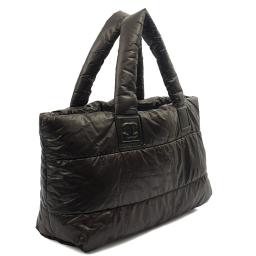 Picture of Chanel Tote Coco Cocoon in Black, Fabric