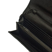 Picture of Saint Laurent Cross Body Envelope Chain Wallet in Black, Leather
