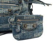 Picture of Balenciaga Mini Bag Neo Cagole XS in Blue, Canvas