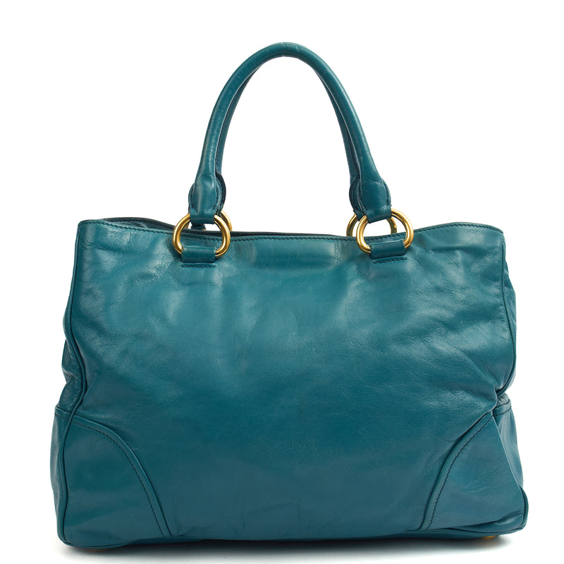Picture of Miu Miu Tote Tote in Blue, Exotic Effect Leather