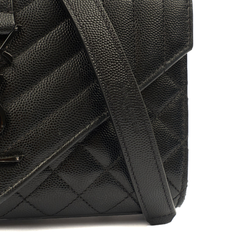 Picture of Saint Laurent Cross Body Envelope Wallet  - Small in Black, Leather