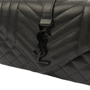 Picture of Saint Laurent Cross Body Envelope Wallet  - Small in Black, Leather
