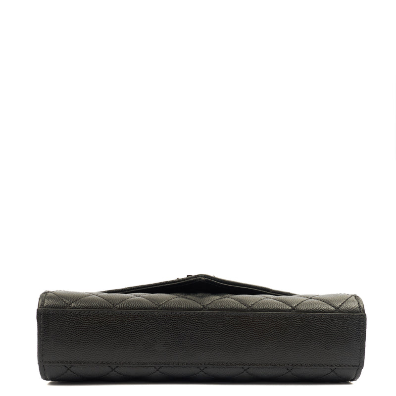 Picture of Saint Laurent Cross Body Envelope Wallet  - Small in Black, Leather