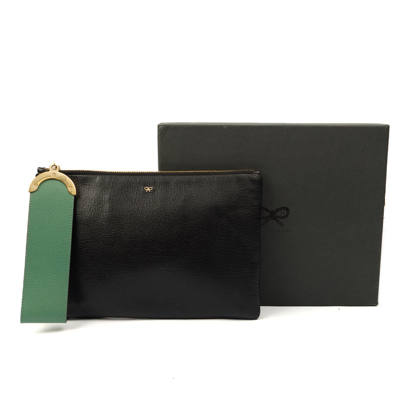Picture of Anya Hindmarch Clutch Clutch in Black, Leather