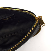 Picture of Saint Laurent Cross Body Gaby - Medium in Black, Leather