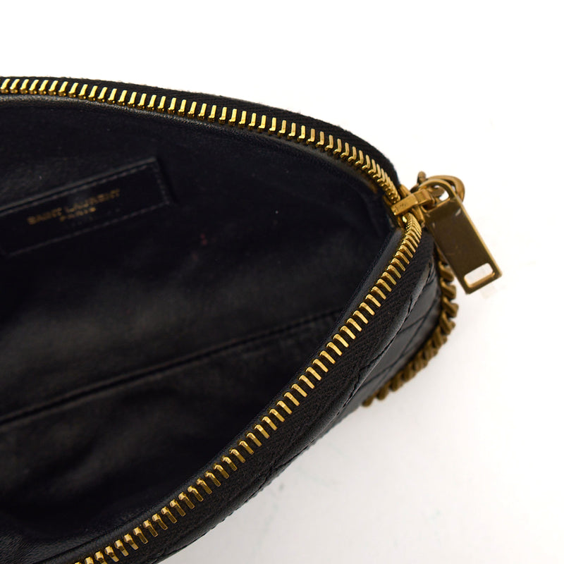 Picture of Saint Laurent Cross Body Gaby - Medium in Black, Leather