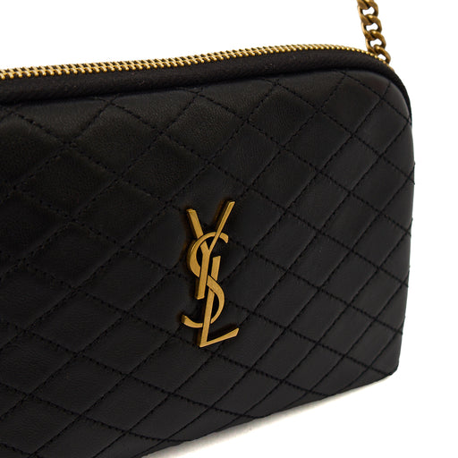 Picture of Saint Laurent Cross Body Gaby - Medium in Black, Leather