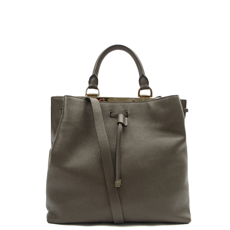 Picture of Mulberry Tote Kensington in Grey, Calfskin Leather