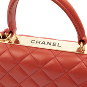 Picture of Chanel Top Handle Trendy CC in Red, Lambskin Leather