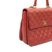 Picture of Chanel Top Handle Trendy CC in Red, Lambskin Leather
