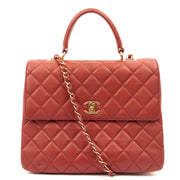 Picture of Chanel Top Handle Trendy CC in Red, Lambskin Leather