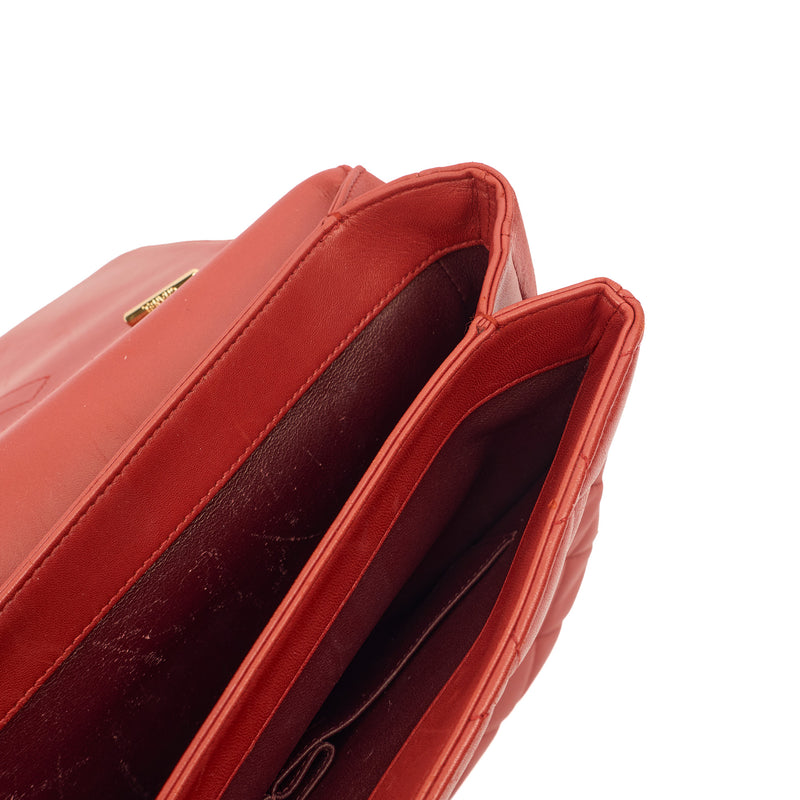 Picture of Chanel Top Handle Trendy CC in Red, Lambskin Leather