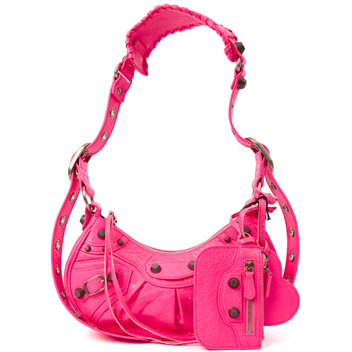 Picture of Balenciaga Cross Body Le Cagole XS in Pink, Agneau (Lambskin)