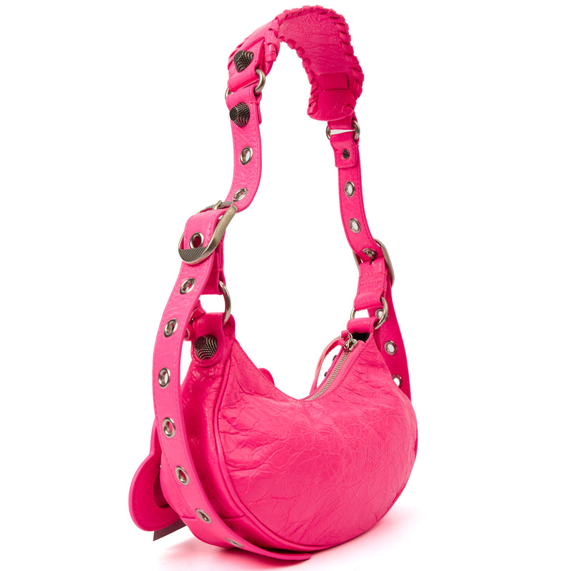 Picture of Balenciaga Cross Body Le Cagole XS in Pink, Agneau (Lambskin)