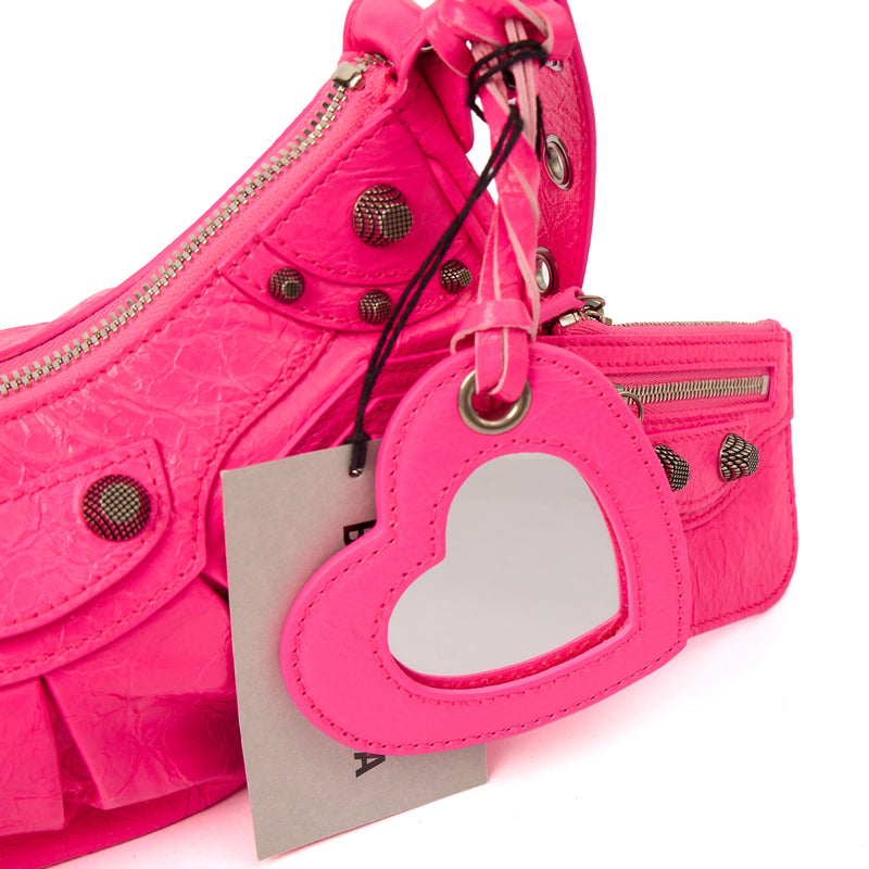 Picture of Balenciaga Cross Body Le Cagole XS in Pink, Agneau (Lambskin)
